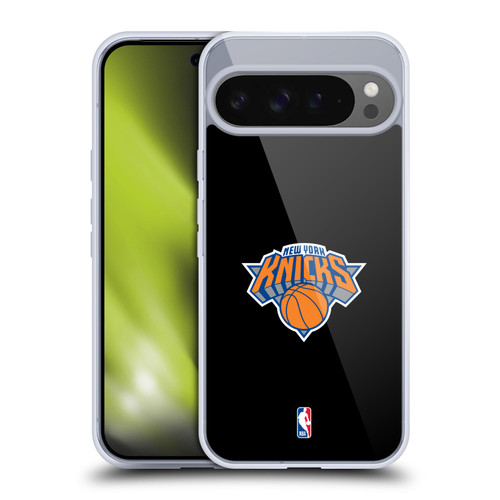 NBA New York Knicks Logo Black Design Soft Gel Case for Google Pixel 9 Pro XL