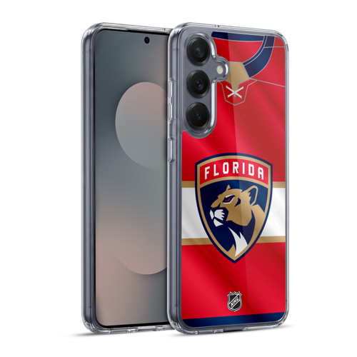 NHL Florida Panthers Jersey Soft Gel Case for Samsung Galaxy S25+ & MagSafe