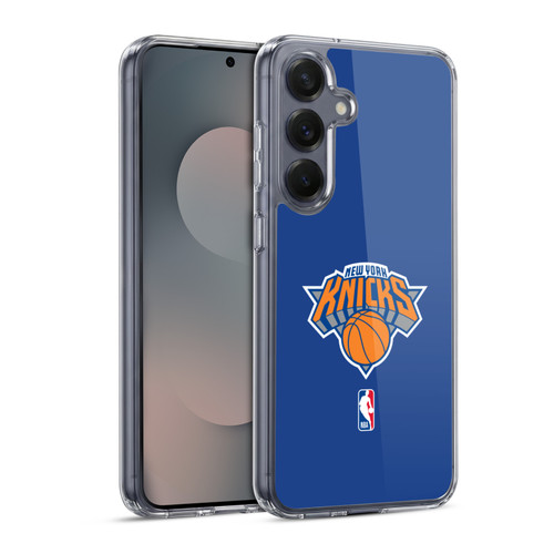 NBA New York Knicks Logo Blue Soft Gel Case for Samsung Galaxy S25 & MagSafe