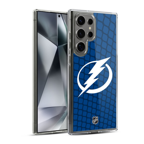 NHL Tampa Bay Lightning Net Pattern Soft Gel Case for Samsung Galaxy S24 Ultra 5G & MagSafe