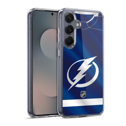 NHL Tampa Bay Lightning Jersey Soft Gel Case for Samsung Galaxy S25 & MagSafe
