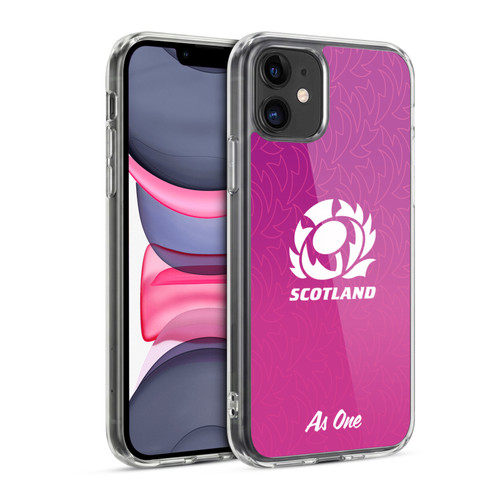 Scotland Rugby Graphics Gradient Pattern Soft Gel Case for Apple iPhone 11