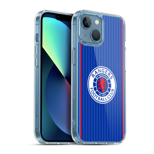 Rangers FC 2023/24 Kit Home Soft Gel Case for Apple iPhone 13 Mini & MagSafe