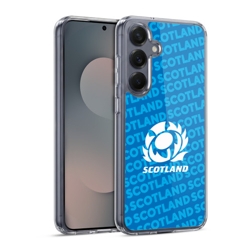 Scotland Rugby Graphics Logo Blue Soft Gel Case for Samsung Galaxy S25 & MagSafe