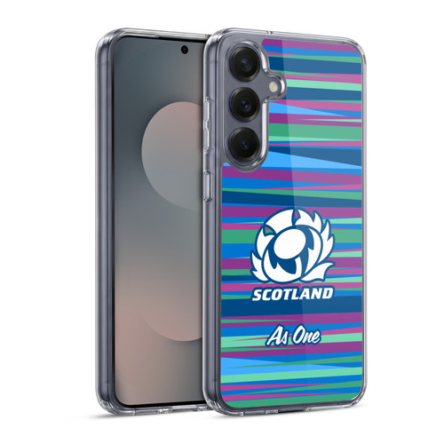 Scotland Rugby Graphics Training Pattern Soft Gel Case for Samsung Galaxy S25 & MagSafe
