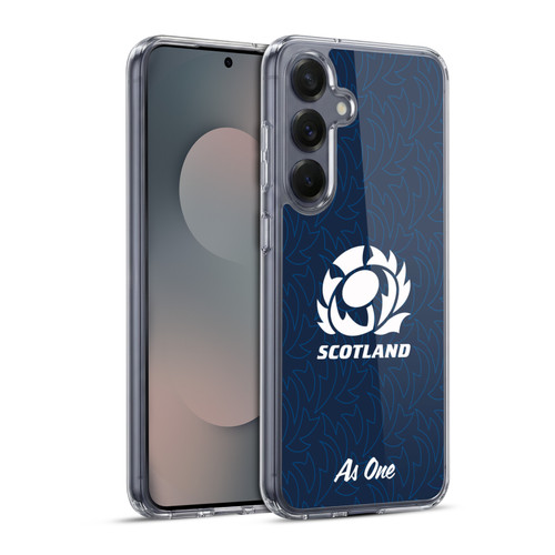 Scotland Rugby Graphics Pattern Soft Gel Case for Samsung Galaxy S25+ & MagSafe
