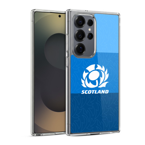 Scotland Rugby Graphics Stripes Pattern Soft Gel Case for Samsung Galaxy S25 Ultra & MagSafe