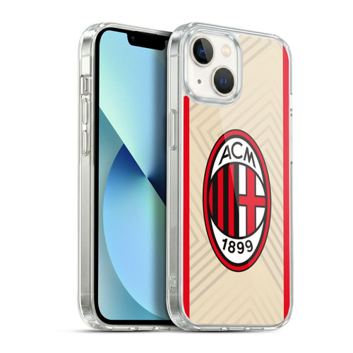 AC Milan 2021/22 Crest Kit Away Soft Gel Case for Apple iPhone 13