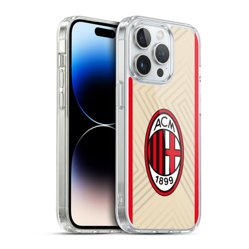 AC Milan 2021/22 Crest Kit Away Soft Gel Case for Apple iPhone 13 Pro & MagSafe