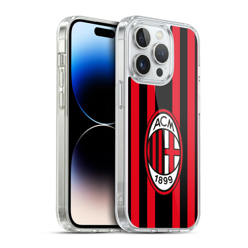 AC Milan 2021/22 Crest Kit Home Soft Gel Case for Apple iPhone 13 Pro & MagSafe
