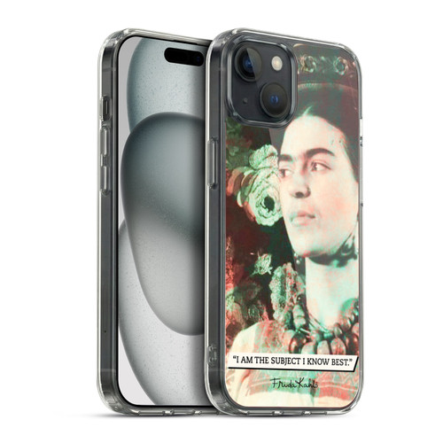 Frida Kahlo Portraits And Quotes Muse Soft Gel Case for Apple iPhone 15 Plus & MagSafe