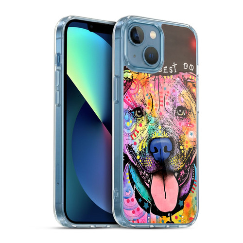 Dean Russo Dogs 3 Best Dog Soft Gel Case for Apple iPhone 13 Mini & MagSafe