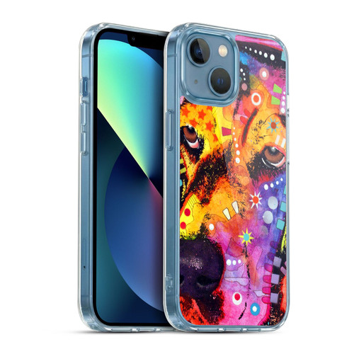 Dean Russo Dogs 3 Blossom Soft Gel Case for Apple iPhone 13 Mini & MagSafe