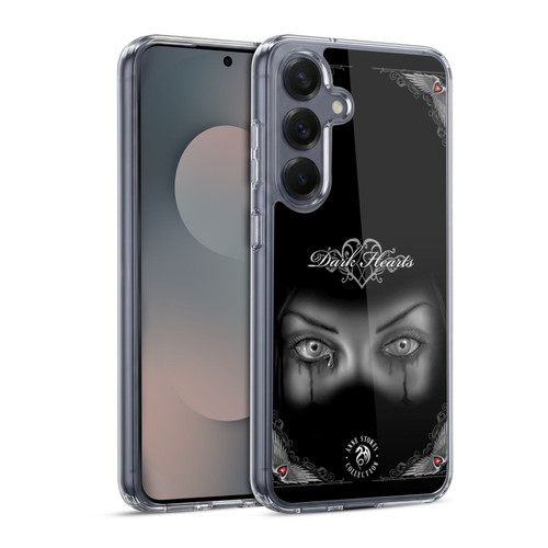 Anne Stokes Gothic Sad Eyes Soft Gel Case for Samsung Galaxy S25 & MagSafe