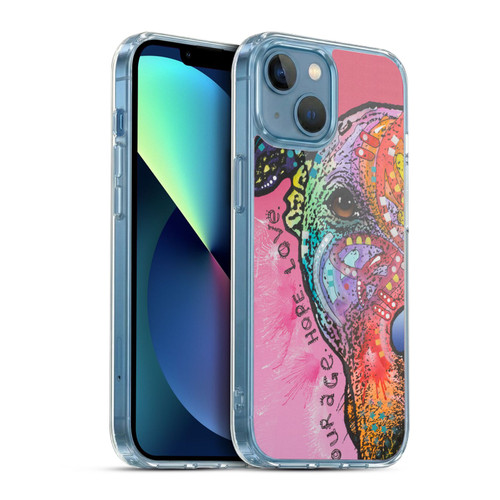 Dean Russo Dogs 3 Courage, Hope & Love Soft Gel Case for Apple iPhone 13 Mini & MagSafe
