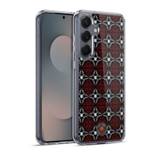 Anne Stokes Gothic Bat Moon Patttern Soft Gel Case for Samsung Galaxy S25+ & MagSafe