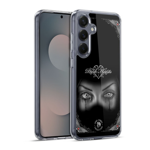Anne Stokes Gothic Sad Eyes Soft Gel Case for Samsung Galaxy S25+ & MagSafe