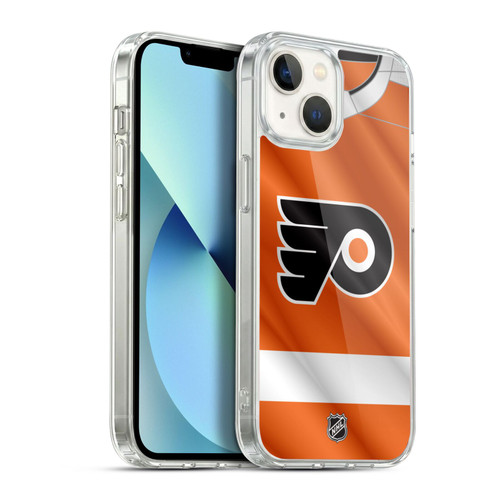 NHL Philadelphia Flyers Jersey Soft Gel Case for Apple iPhone 13