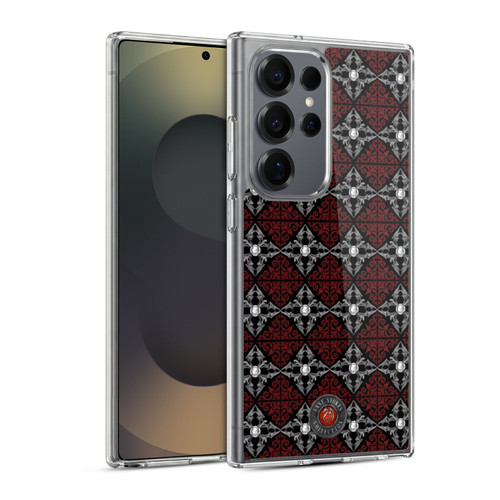 Anne Stokes Gothic Bat Moon Patttern Soft Gel Case for Samsung Galaxy S25 Ultra & MagSafe