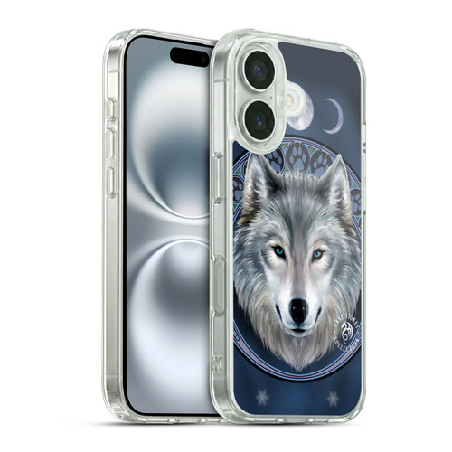 Anne Stokes Wolves Lunar Soft Gel Case for Apple iPhone 16 & MagSafe