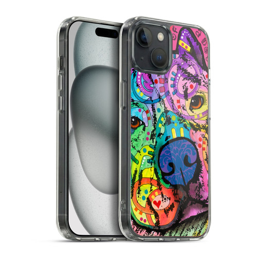 Dean Russo Dogs 3 Intentions Soft Gel Case for Apple iPhone 15 Plus & MagSafe