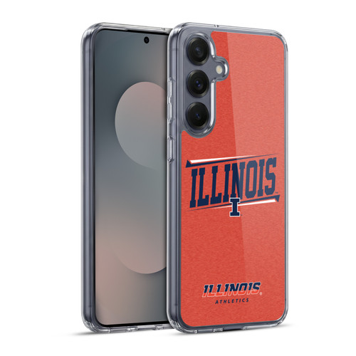 University Of Illinois U Of I University Of Illinois Double Bar Soft Gel Case for Samsung Galaxy S25+ & MagSafe