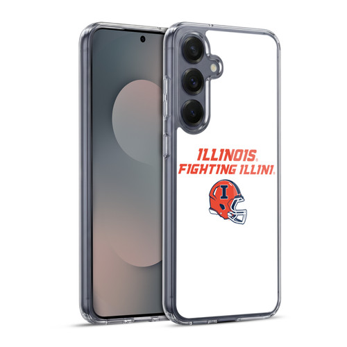 University Of Illinois U Of I University Of Illinois Helmet Logotype Soft Gel Case for Samsung Galaxy S25+ & MagSafe