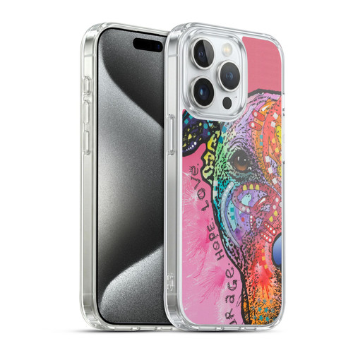 Dean Russo Dogs 3 Courage, Hope & Love Soft Gel Case for Apple iPhone 15 Pro & MagSafe