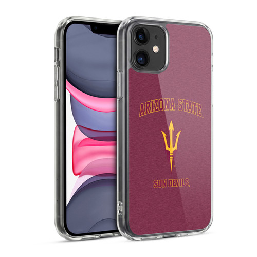 Arizona State University ASU Arizona State University Campus Logotype Soft Gel Case for Apple iPhone 11