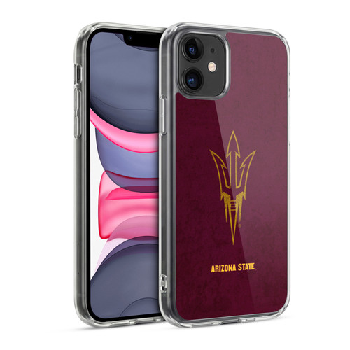 Arizona State University ASU Arizona State University Distressed Look Soft Gel Case for Apple iPhone 11