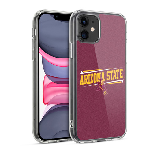 Arizona State University ASU Arizona State University Double Bar Soft Gel Case for Apple iPhone 11