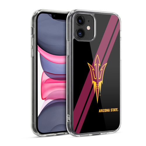 Arizona State University ASU Arizona State University Stripes Soft Gel Case for Apple iPhone 11
