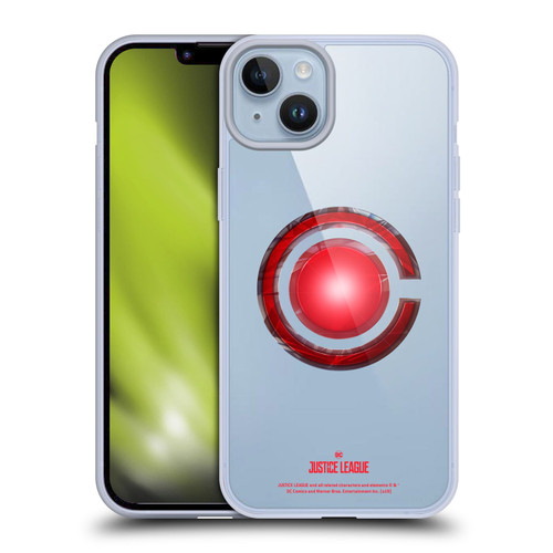 Justice League Movie Logos Cyborg Soft Gel Case for Apple iPhone 14 Plus & MagSafe