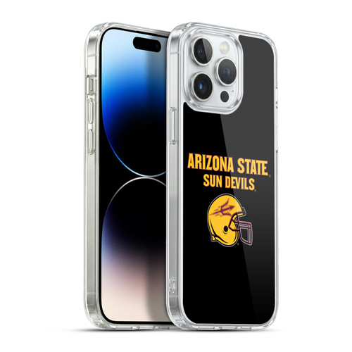Arizona State University ASU Arizona State University Helmet Logotype Soft Gel Case for Apple iPhone 13 Pro Max & MagSafe