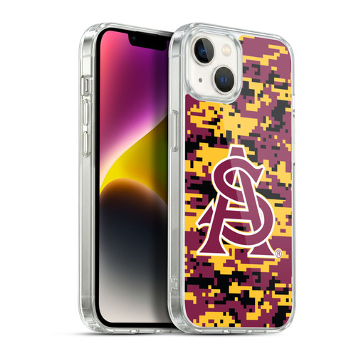 Arizona State University ASU Arizona State University Digital Camouflage Soft Gel Case for Apple iPhone 14 Plus & MagSafe