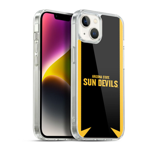Arizona State University ASU Arizona State University Football Jersey Soft Gel Case for Apple iPhone 14 Plus & MagSafe