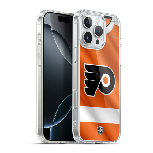 NHL Philadelphia Flyers Jersey Soft Gel Case for Apple iPhone 16 Pro Max & MagSafe