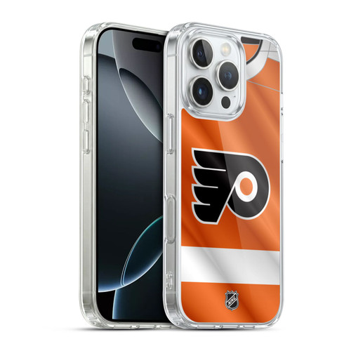 NHL Philadelphia Flyers Jersey Soft Gel Case for Apple iPhone 16 Pro & MagSafe