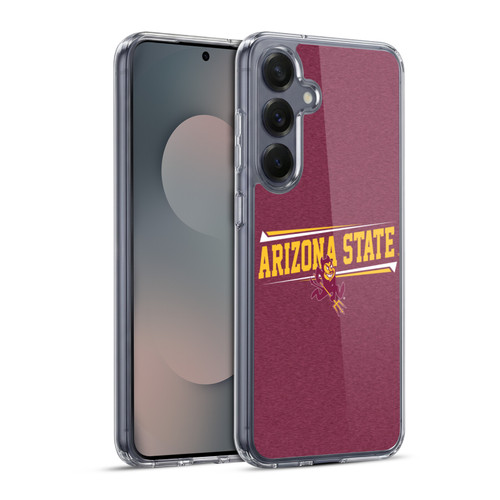 Arizona State University ASU Arizona State University Double Bar Soft Gel Case for Samsung Galaxy S25+ & MagSafe