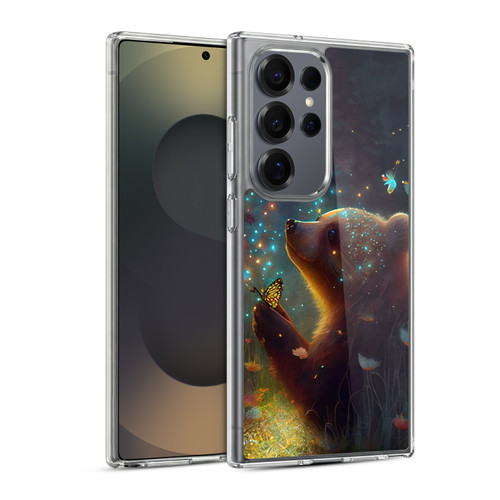 JK Stewart Art Bear Soft Gel Case for Samsung Galaxy S25 Ultra & MagSafe