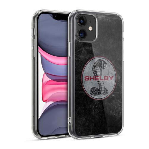 Shelby Logos Distressed Black Soft Gel Case for Apple iPhone 11