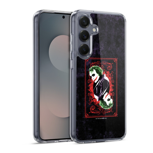 The Dark Knight Graphics Joker Card Soft Gel Case for Samsung Galaxy S25 & MagSafe
