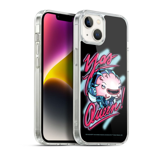Rick And Morty Season 5 Graphics Yas Queen! Soft Gel Case for Apple iPhone 14 Plus & MagSafe
