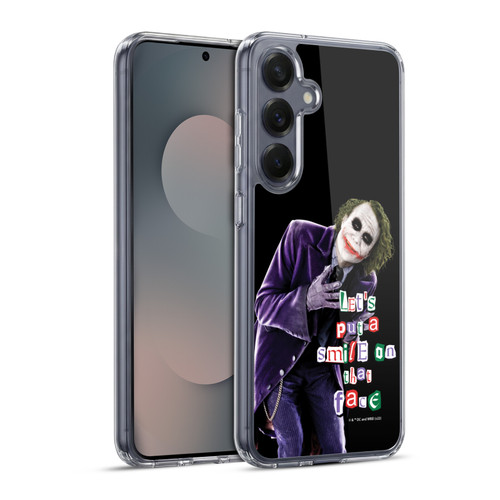 The Dark Knight Graphics Joker Put A Smile Soft Gel Case for Samsung Galaxy S25+ & MagSafe