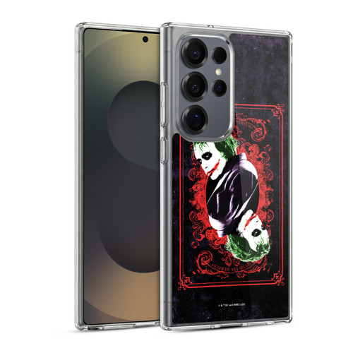 The Dark Knight Graphics Joker Card Soft Gel Case for Samsung Galaxy S25 Ultra & MagSafe