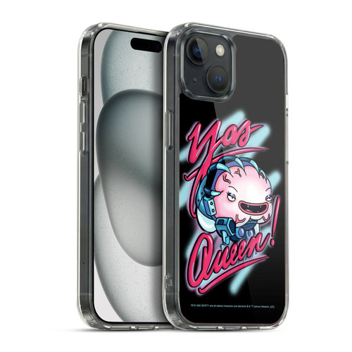 Rick And Morty Season 5 Graphics Yas Queen! Soft Gel Case for Apple iPhone 15 Plus & MagSafe