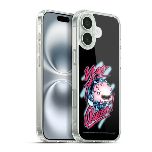 Rick And Morty Season 5 Graphics Yas Queen! Soft Gel Case for Apple iPhone 16 Plus & MagSafe
