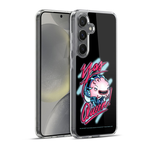 Rick And Morty Season 5 Graphics Yas Queen! Soft Gel Case for Samsung Galaxy S24+ 5G & MagSafe