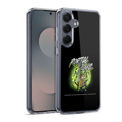 Rick And Morty Season 5 Graphics Portal Boyz Soft Gel Case for Samsung Galaxy S25 & MagSafe