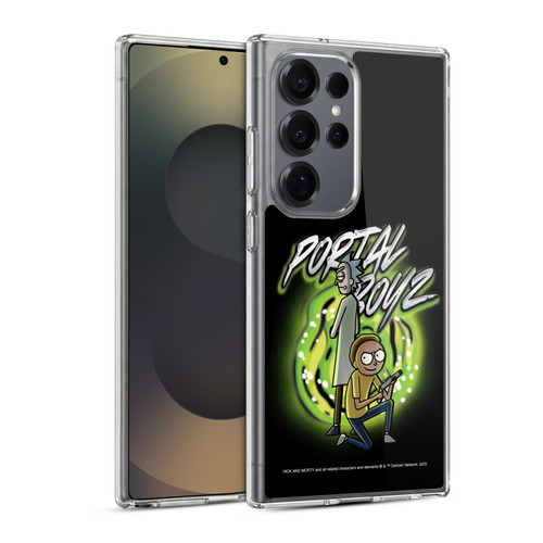 Rick And Morty Season 5 Graphics Portal Boyz Soft Gel Case for Samsung Galaxy S25 Ultra & MagSafe
